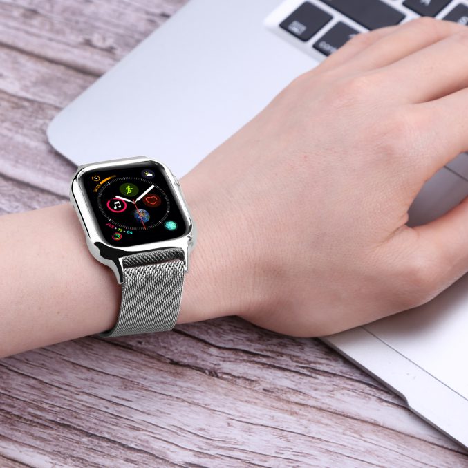 Milanese Klokkereim Apple Watch 44 mm med beskyttelsesramme - Bilde 17