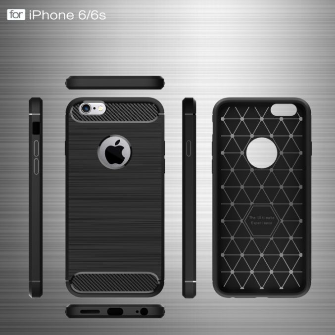 Deksel for røff bruk til iPhone 6 & 6s (Sort) - Bilde 5