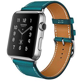 Lærreim for Apple Watch Ultra 49 / 45 / 44  mm - Blå