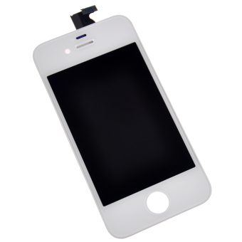 Skjerm + bakglass til iPhone 4 - Hvit