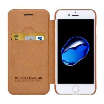 iPhone 7 Plus & 8 plus Business Style Flip cover - Brun