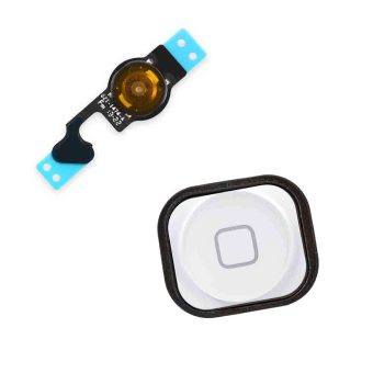 Hjem knapp + modul (hele knappen) til iPhone 5 - Hvit