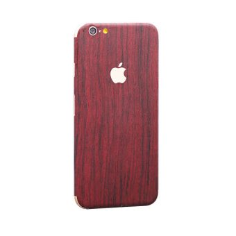 Wood Stickers, Foran/Bak/Side merke for iPhone 6/6S Pluss ink skjermbeskytter, 5 farger - 1