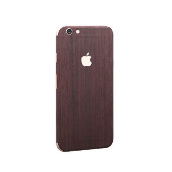 Wood Stickers, Foran/Bak/Side merke for iPhone 6/6S Pluss ink skjermbeskytter, 5 farger - 2