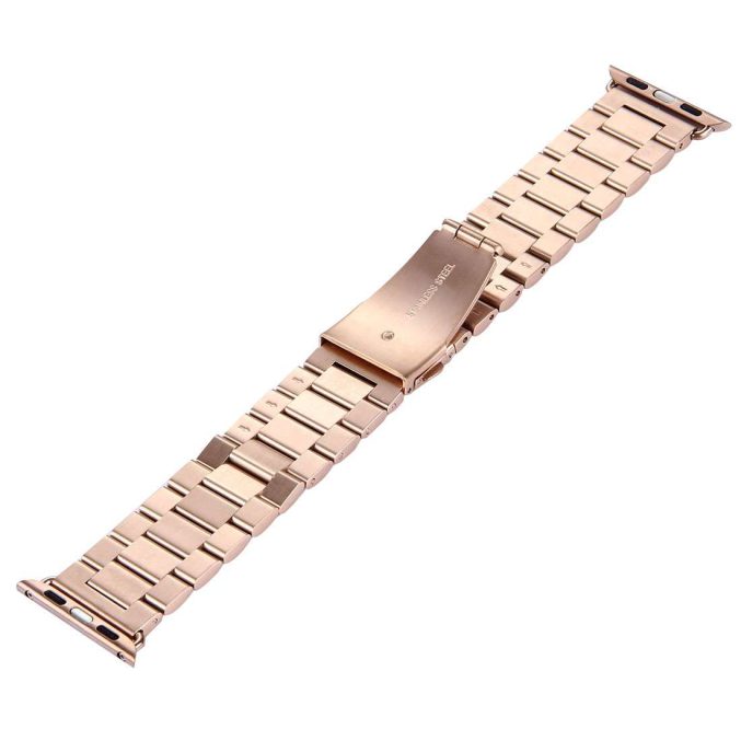 Klokkereim Apple Watch 41 / 40 / 38 mm Rustfritt Stål (3-ledd) - Bilde 17