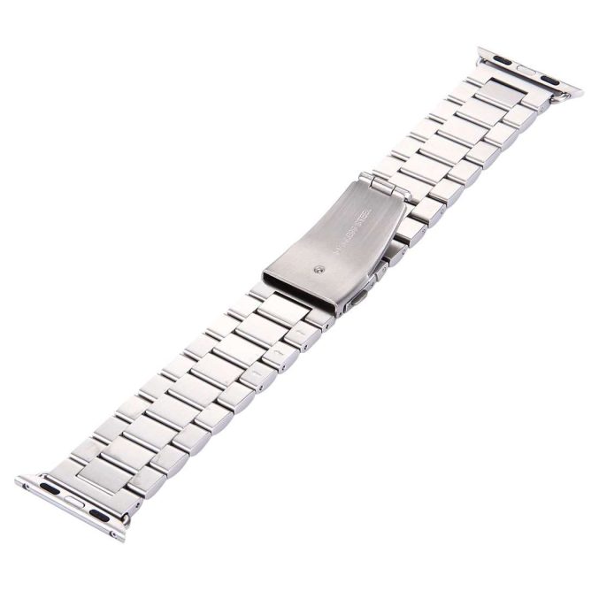 Klokkereim Apple Watch 41 / 40 / 38 mm Rustfritt Stål (3-ledd) - Bilde 16