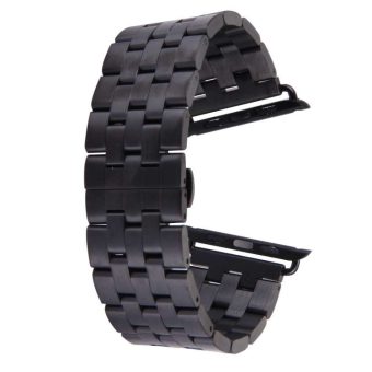 Klokkereim Apple Watch Ultra 49 / 45 / 44 mm Rustfritt Stål (5-ledd) - Sort