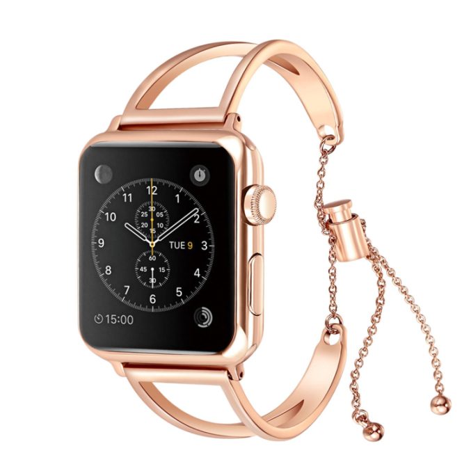 V-formet Klokkereim i metall for Apple Watch Ultra 49 / 45 / 44 mm - Bilde 8