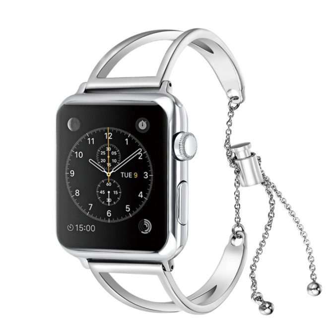 V-formet Klokkereim i metall for Apple Watch Ultra 49 / 45 / 44 mm - Bilde 5