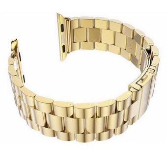 Klokkereim Apple Watch Ultra 49 / 45 / 44 mm Rustfritt Stål (3-ledd) - Gull