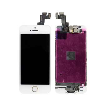 iPhone 5S LCD Screen Full Assembly with Gold Ring - White iPhone > iPhone 5s