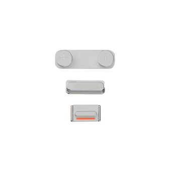 iPhone 5S/SE Side Buttons Set - Silver iPhone > iPhone 5s