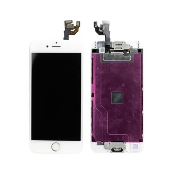 iPhone 6 LCD Screen Full Assembly with Gold Ring - White iPhone > iPhone 6