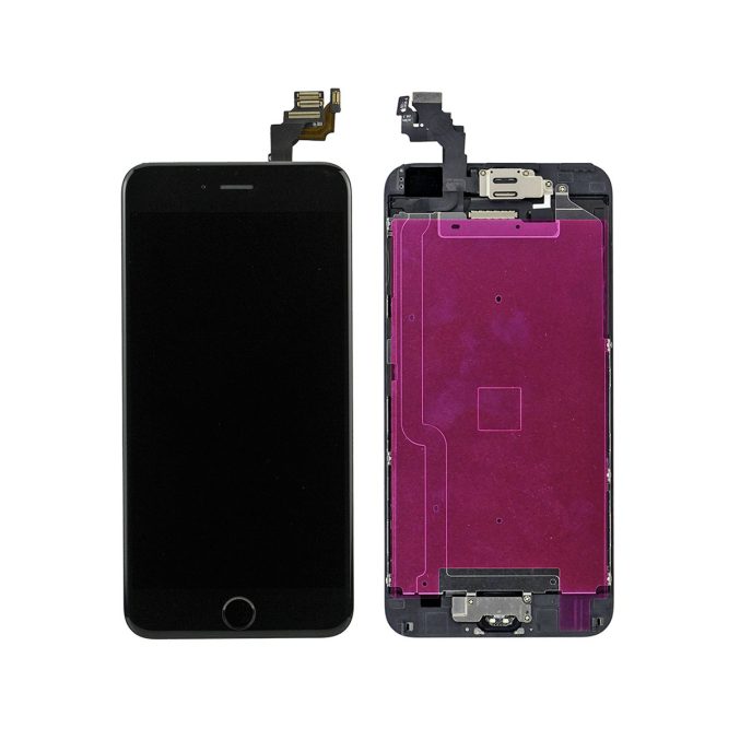 iPhone 6 Plus LCD Screen Full Assembly with Black Ring - Black iPhone > iPhone 6 Plus