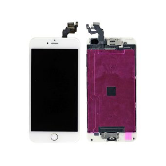 iPhone 6 Plus LCD Screen Full Assembly with Gold Ring - White iPhone > iPhone 6 Plus