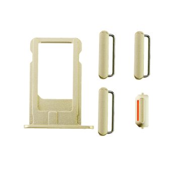 iPhone 6 Plus Side Buttons Set with SIM Tray - Gold iPhone > iPhone 6 Plus
