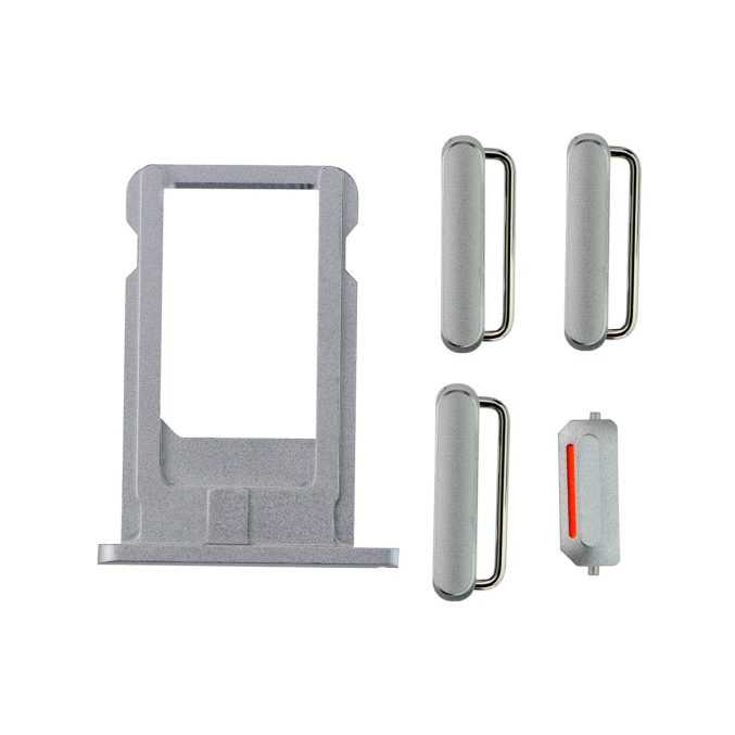 iPhone 6 Plus Side Buttons Set with SIM Tray - Gray iPhone > iPhone 6 Plus