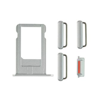 iPhone 6 Plus Side Buttons Set with SIM Tray - Silver iPhone > iPhone 6 Plus