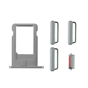 iPhone 6 Side Buttons Set with SIM Tray - Gray iPhone > iPhone 6