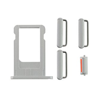 iPhone 6 Side Buttons Set with SIM Tray - Silver iPhone > iPhone 6