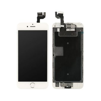 iPhone 6S LCD Screen Full Assembly with Silver Ring Home Button - White iPhone > Parts by Types > LCD Screen