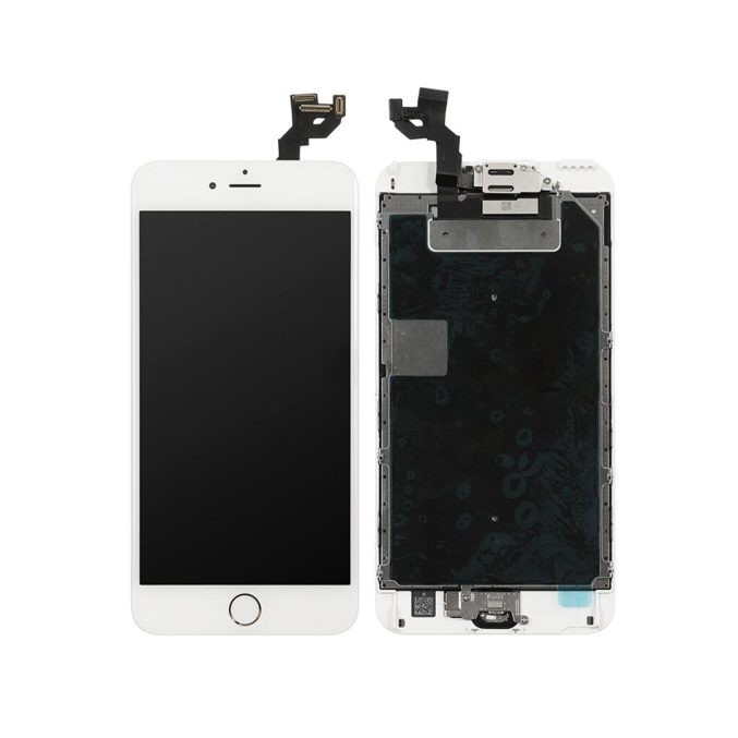 iPhone 6S Plus LCD Screen Full Assembly with Rose Ring Home Button - White iPhone > Parts by Types > LCD Screen