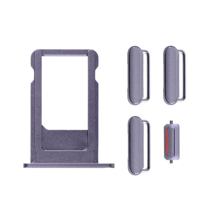 iPhone 6S Plus Side Buttons Set with SIM Tray - Grey iPhone > iPhone 6s Plus