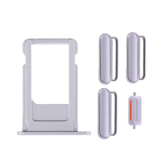 iPhone 6S Side Buttons Set with SIM Tray - Silver iPhone > iPhone 6s