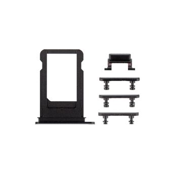 iPhone 7 Plus Side Buttons Set with SIM Tray - Black iPhone > iPhone 7 Plus