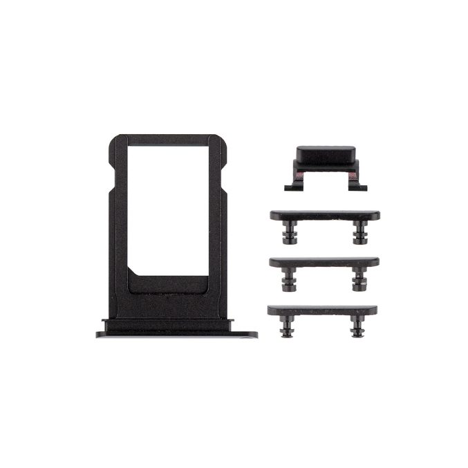 iPhone 7 Plus Side Buttons Set with SIM Tray - Black iPhone > iPhone 7 Plus