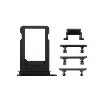 iPhone 7 Side Buttons Set with SIM Tray - Black
