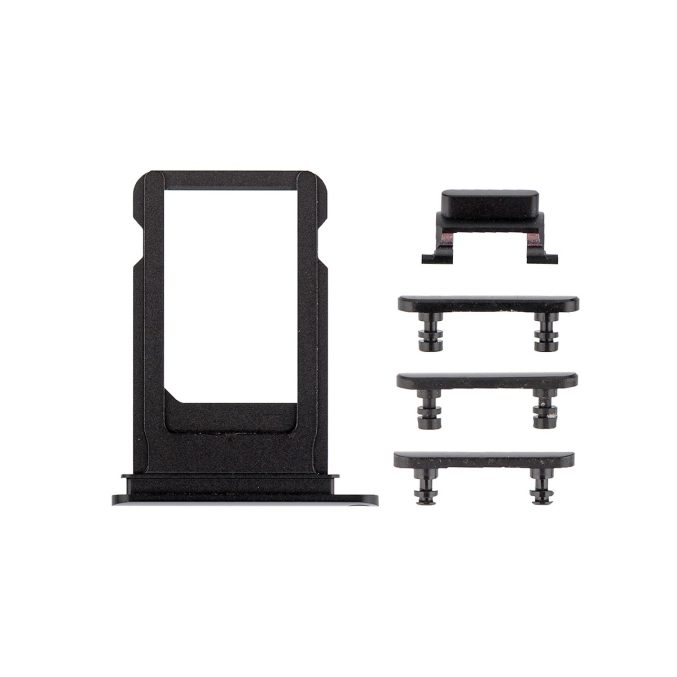 iPhone 7 Side Buttons Set with SIM Tray - Black