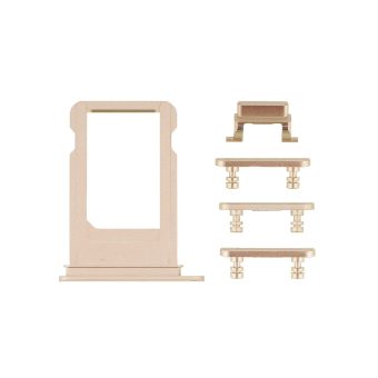 iPhone 7 Side Buttons Set with SIM Tray - Gold