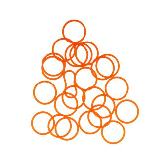 iPhone 7/7P Side Buttons Waterproof Rubber Orange Ring