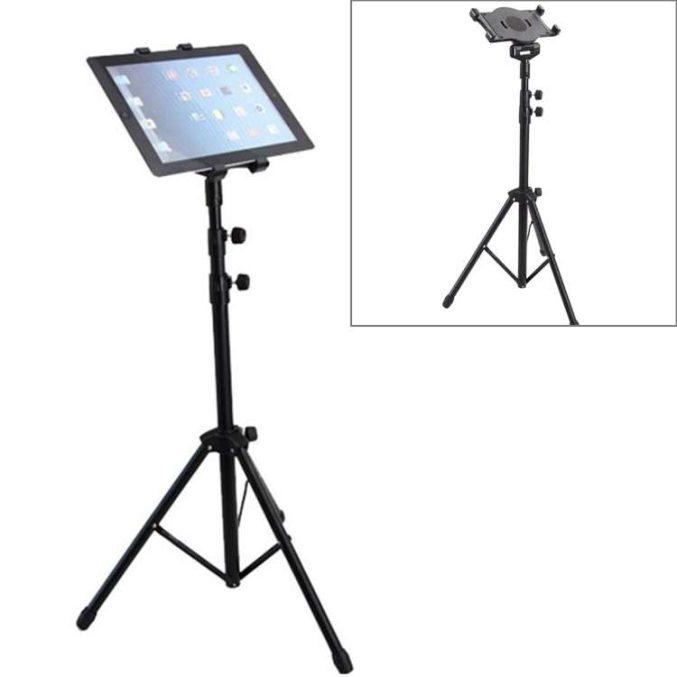 Universal gulvstående tripod for iPad 2/3/4 og 7-10" laptop