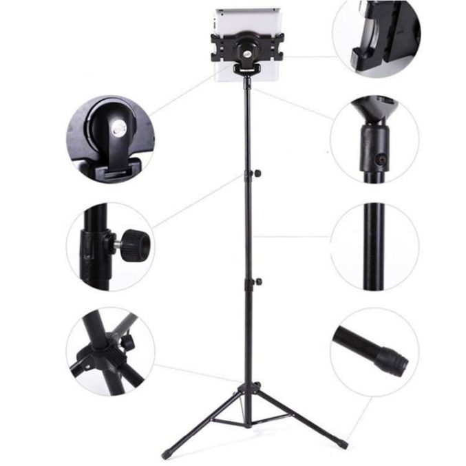 Universal gulvstående tripod for iPad 2/3/4 og 7-10" laptop - Bilde 4