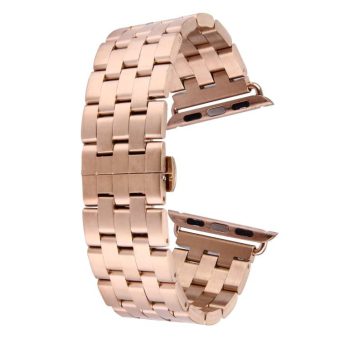 Klokkereim Apple Watch 41 / 40 / 38 mm Rustfritt Stål (5-ledd) - Rose Gull