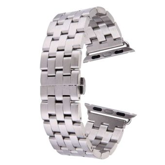 Klokkereim Apple Watch 41 / 40 / 38 mm Rustfritt Stål (5-ledd) - Sølv