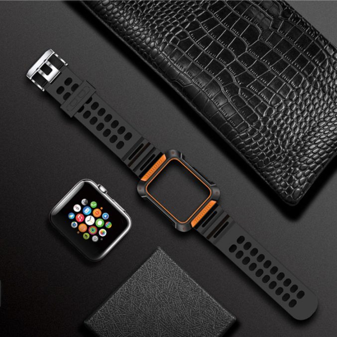 Armor TPU + PC bånd til Apple Watch 42mm - Bilde 5