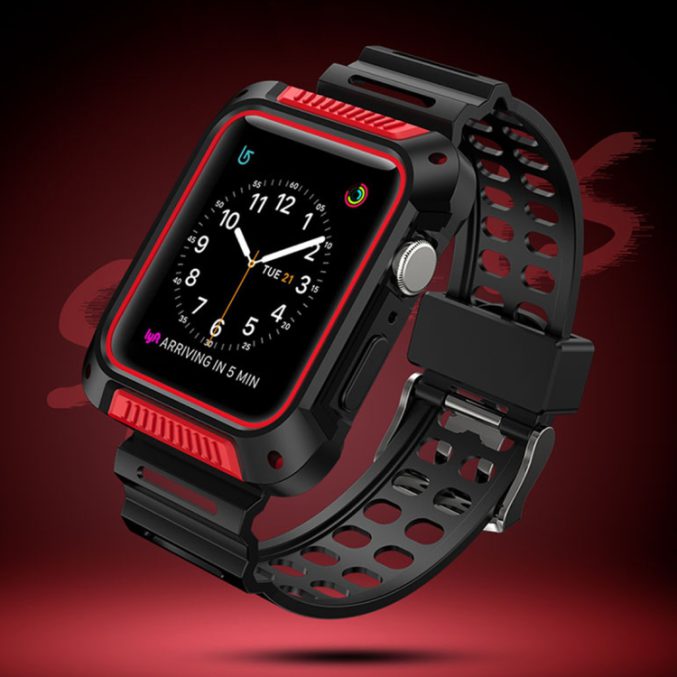 Armor TPU + PC bånd til Apple Watch 42mm - Bilde 10