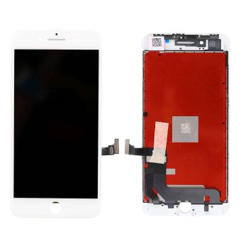 Skjerm (LCD og glass) for iPhone 8 plus - Hvit, Refurbished