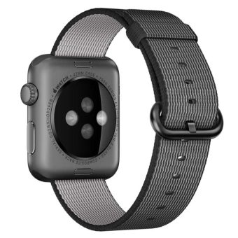 Apple Watch vevet nylon klokkereim Ultra 49 / 45 / 44  mm - Sort