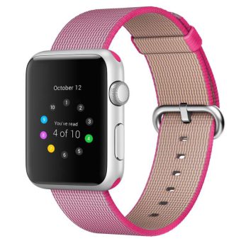 Apple Watch vevet nylon klokkereim Ultra 49 / 45 / 44  mm - Rosa