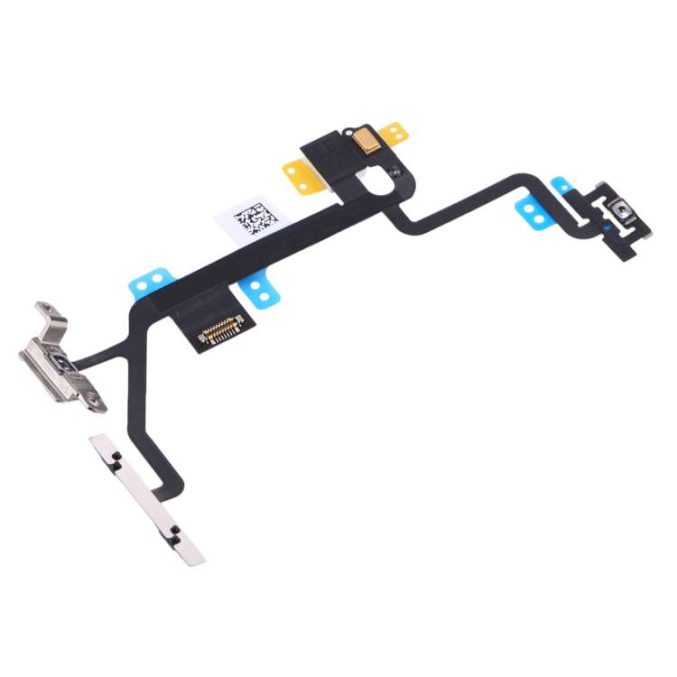 Volum opp/ned, mute og power knapp modul for iPhone 8