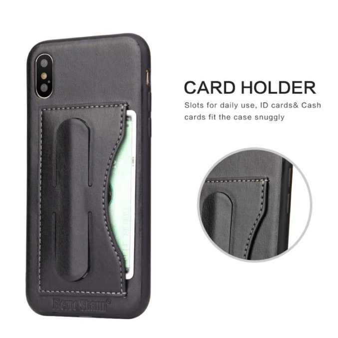 Lærcover med kortholder for iPhone X og XS - Bilde 34
