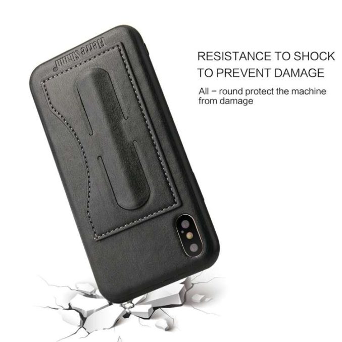 Lærcover med kortholder for iPhone X og XS - Bilde 33