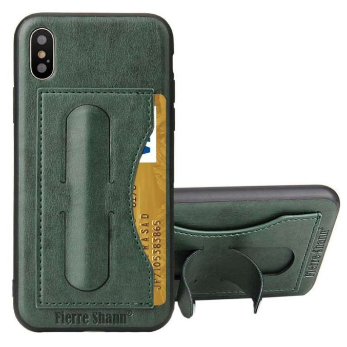 Lærcover med kortholder for iPhone X og XS - Bilde 11