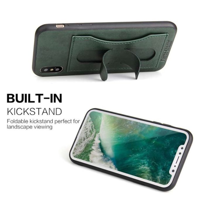 Lærcover med kortholder for iPhone X og XS - Bilde 18