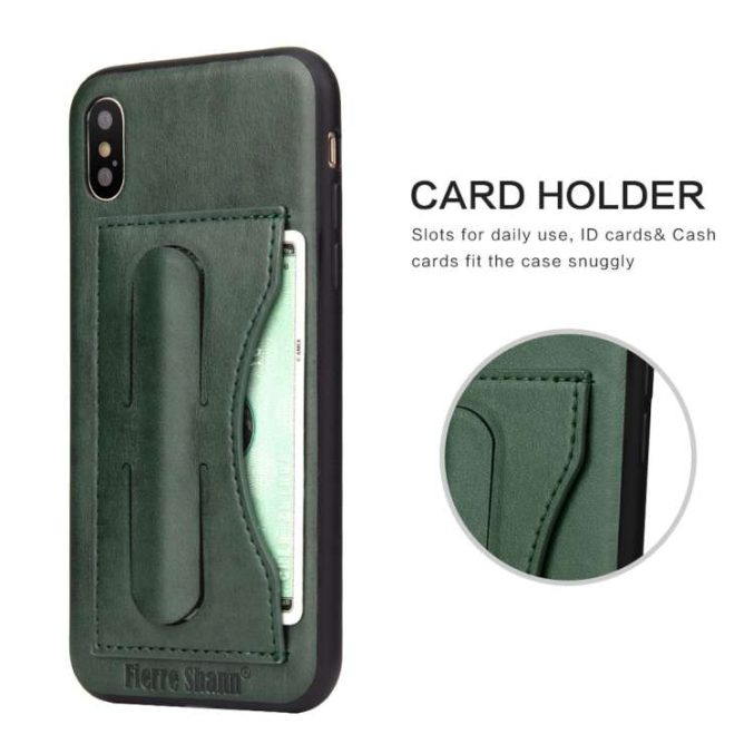 Lærcover med kortholder for iPhone X og XS - Bilde 16