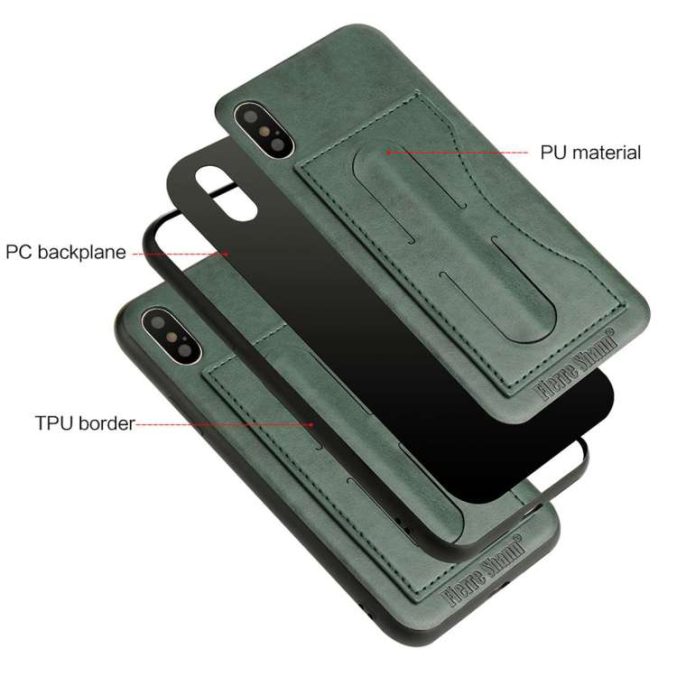 Lærcover med kortholder for iPhone X og XS - Bilde 14